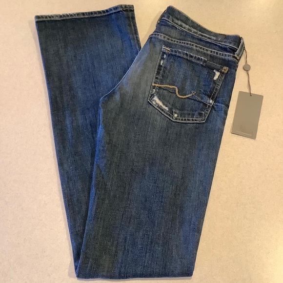 7 For All Mankind 28X36 Organic Cotton Boot! NWT - Picture 6 of 6